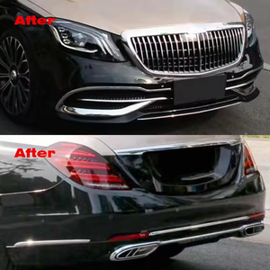 2014-2018 MBH <span class=keywords><strong>classe</strong></span> <span class=keywords><strong>S</strong></span> W222 S350 S450 S500 S600 Bodykit aggiornamento nuova condizione paraurti griglia per auto S680 - Product Image 6