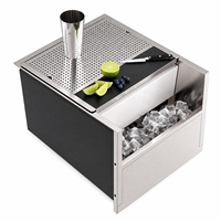 Dibuat Sesuai Pesanan 77L Icewell Ice Bin Ice Dispense SS304 SS316 Peralatan Bar Perabotan Bar Hotel Pub Kedai Kopi Meja Bar