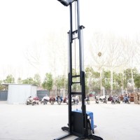 Chariot élévateur électrique tout-terrain robuste CDD15 3m, capacité 1500kg, batterie plomb-acide, pour petits entrepôts
