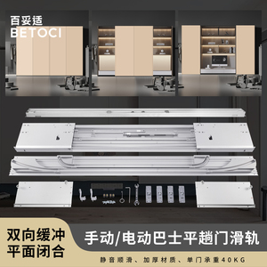 BETOCI Bus Sliding Door Track Manual Electric Flat Slide Rail 40kg Load Capacity Concealed Hardware - Product Image 3