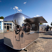 Camion de restauration rapide multifonctionnel à vendre Nouveau type d'équipement de restaurant Remorque remorquable pour snacks et frites