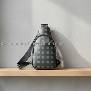2026 New High Quality Fashion Loui Leather Luxury Men's <b>Black</b> Casual Crossbody <b>Small</b> Tactical Chest Sling <b>Bags</b> Lvs for Man - Product Image 5