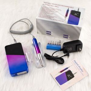 2024 taşınabilir profesyonel elektrikli şarj edilebilir 30000rpm fırçasız tırnak matkap makinesi yüksek hızlı tırnak matkap makinesi - Product Image 6