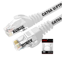 Penjualan pabrik LSZH CAT6A U/UTP kabel Patch jaringan RJ45 Cat6A kabel Patch kunci Ethernet dalam 1M & 5M panjang FTP & tipe SFTP