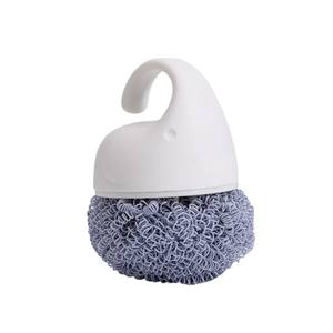 Household Kitchen Dish Cleaning <b>Brush</b> Short Handle Plastic Handle Steel <b>Wire</b> Bristles Sustainable Pot Cleaning Wholesale - Product Image 1