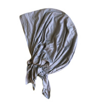 Hiyab Étnico de Algodón para Mujer, Pañuelo con Capucha Estilo Chal, Gorro para el Cabello de Cola Corta, Gorro Étnico