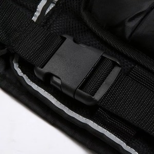 Gilet de lestage noir fin vendu par le fabricant pour la course, l'entraînement et les activités de plein air – Équipement de sport réglable type sac de sable - Product Image 3