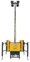 Usine de chargement et de déchargement automatique Générateur d'essence Tour d'éclairage LED Hydraulic7m Mât électrique multifonctionnel