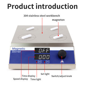 <span class=keywords><strong>Agitador</strong></span> Magnético Profesional de 4 Posiciones, <span class=keywords><strong>Agitador</strong></span> Magnético Multiestación de Alta Eficiencia para Experimentos de Laboratorio - Product Image 3