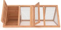 Poulailler en bois petit poulailler pour 2 poulets lapin clapier caille poulailler lapin Cages extérieur avec fil de ventilation