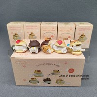 Eikoh Egg Box Mofusand Catshark Bee Cat Cosplay Burger Shark Cat Blind Box Koleksi Figur Plastik Ornamen 14 Tahun Unisex