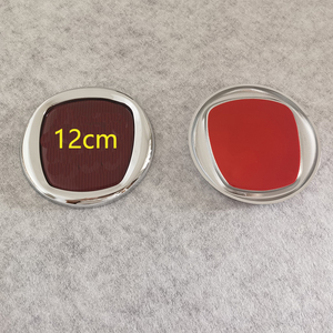 Emblema Logo Stemma Griglia Accessorio <span class=keywords><strong>FIAT</strong></span> 500/500x/500l/124/125/Palio/<span class=keywords><strong>Punto</strong></span>/Tipo/Panda/Doblo/Argo, Decalcomania per Carrozzeria Auto in Plastica e Metallo Rossa - Product Image 3