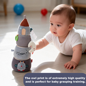 I giocattoli di peluche impilabili Montessori coltivano la concentrazione dei bambini e sono giocattoli educativi che consentono ai bambini di imparare <span class=keywords><strong>giocando</strong></span>. - Product Image 3