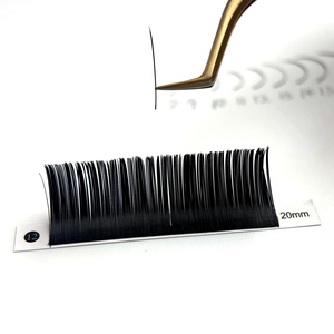 Nhà Máy Giá Tổng Hợp Lông Mi Mở Rộng Mềm Ellipse Matte Phẳng Lông Mi Với Chồn Chia Tip Cashmere Khối Lượng Cho Vẻ Đẹp Sử Dụng - Product Image 3