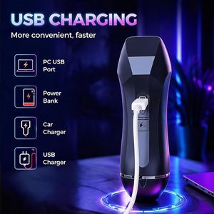 Masturbador Vibrador para Hombres, Juguetes Sexuales Masculinos, Vagina de Bolsillo con Textura Realista, Estimulador Masculino con 10 Modos de Vibración - Product Image 3