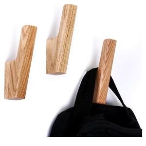 Crochets muraux en bois naturel, crochets rustiques en bois robustes pour accrocher les serviettes et les manteaux - Product Image 1