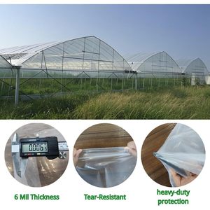 Greenhouse Plastic Sheeting 6.56.5 Ft Clear Polyethylene <b>Film</b> Heavy Duty Weather Resistant Waterproof Cover - Product Image 4