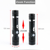 Lampe de poche tactique XML T6 étanche, la plus brillante, rechargeable par usb, torche portable pour l'auto-défense, 1200 lumens