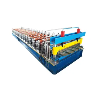 Low Price IBR Roofing Tile Trapezoidal Panel Building Material Machinery Metal Cutting Roll Forming Machine