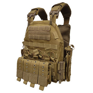Gujia Tactico Porte-plaques Système Molle découpé au Laser à dégagement rapide Gilet de <span class=keywords><strong>taupe</strong></span> tactique Gilet de camouflage léger et réglable - Product Image 2