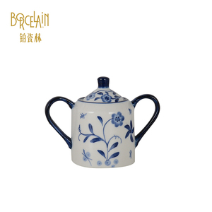 Théières en porcelaine de luxe 1L peintes à la main Design nordique et chinois après-midi service à café et thé pour restaurant hôtel - Product Image 2