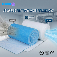 Préfiltre en non-tissé G4 haute efficacité pour cabine de peinture, atelier de peinture de meubles, système CVC, épaisseur 20 mm, fournisseur pour commandes en gros