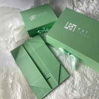 Boîte cadeau rigide de haute qualité, imperméable, écologique, avec gaufrage, doublure en éponge, logo personnalisé, luxe, pour robe de mariée, chaussures, chaussettes