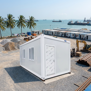 Maison conteneur préfabriquée en kit, assemblage rapide, bâtiment modulaire, construction en bord de mer, hébergement pour travailleurs, bureau - Product Image 1