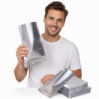 Sacs alimentaires en aluminium en gros avec logo personnalisé, emballage sous vide, couleur personnalisée et fonctionnalité de sécurité