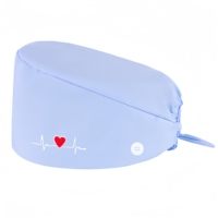 Gorro Quirúrgico Unisex de Algodón Transpirable para Trabajo Formal, con Bordado Personalizado, Cinturón Ajustable y Resistente al Desgaste