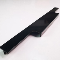 Poignée dissimulée en aluminium pour bord de meuble, poignée longue pour porte de placard, personnalisation OEM, prix usine