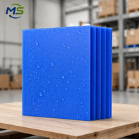 Panneau creux en PP imperméable pour la protection industrielle, feuille de plastique ondulé durable pour la construction et l'emballage