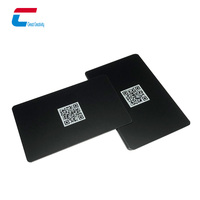 Carte noire RFID en PVC vierge sans contact avec logo personnalisé MIFARE DESFire EV3 EV1 2K 4K Chip NFC Cartes noires