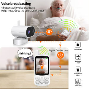 Monitor <span class=keywords><strong>de</strong></span> Video para Personas Mayores con Control Remoto, Pantalla LCD <span class=keywords><strong>de</strong></span> 2.8 Pulgadas, 720P, Visión Nocturna, Audio Bidireccional, Detección <span class=keywords><strong>de</strong></span> Sonido, Sirena Integrada para Cuidadores - Product Image 3