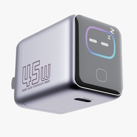 Nuevo Cargador GaN Mini de 45W 2026 con Pantalla Inteligente AI, Adaptador de Viaje de Alta Calidad para Teléfonos Huawei y Xiaomi Originales