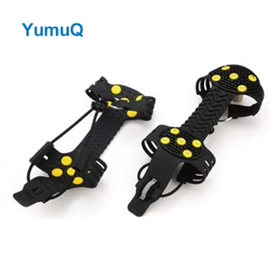 YumuQ 24 Spikes สแตนเลสกันลื่นปีนเขาน้ําแข็งหิมะจับ Spikes คีม Chaussures ภูเขา - Product Image 3