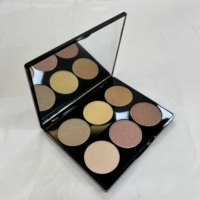 Palette de poudre illuminatrice pressée à haute pigmentation personnalisée OEM, 6 couleurs, imperméable, longue durée, visage, marque privée, vente en gros de maquillage