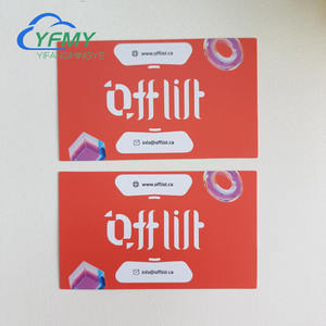 Tarjeta de color y logotipo de diseño personalizado barato adecuada para diferentes negocios de promoción gracias por su tarjeta de compra de pedido - Product Image 1