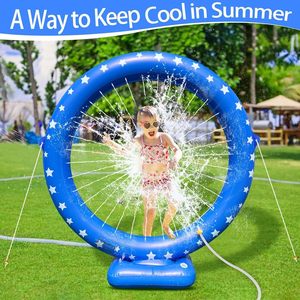 360 °   Anneau d'arrosage gonflable rotatif avec motif étoile pour enfants - Product Image 5
