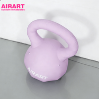 Kettlebell gonflable géant pour événements sportifs, modèle de ballon kettlebell gonflable personnalisé pour accessoires de scène