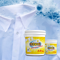 Poudre à lessive bleu profond de qualité supérieure, 25kg, particules de détergent, matière première, mouchetée colorée pour la poudre à laver