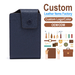 Tarjetero de Cuero PU Saffiano Premium para Hombre y Mujer, Delgado, Minimalista, con Bloqueo RFID y Clip Metálico para Billetes - Product Image 1