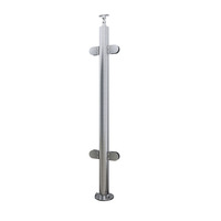 Système de balustrade en verre moderne XYF en acier inoxydable avec pinces et poteaux pour balcon et escalier extérieurs