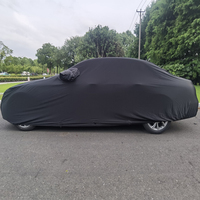 Housse de voiture pliable MUSE, anti-poussière, anti-UV, en tissu extensible Spandex, universelle pour berlines et SUV, toutes saisons, tailles personnalisées, 90% UV