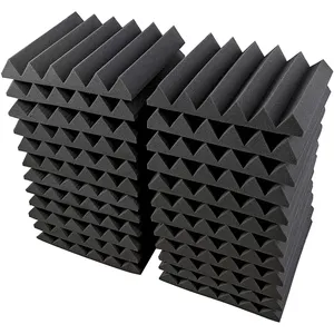 Multipurpose fireproof wedge foam studio wall foam sound proof room panel