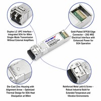 Transceiver Optique Longue Portée 25G ZR SFP28 1310nm EML SOA 80km Duplex LC SMF DDM Hot Pluggable pour Réseaux 5G Fronthaul et Metro
