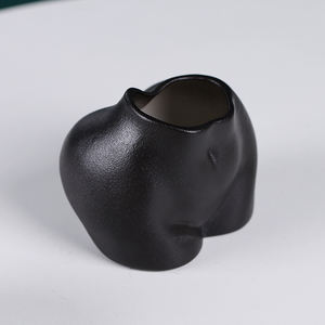 Mini pots de plantes de fleurs nordiques et modernes, forme de corps féminine, <span class=keywords><strong>fesses</strong></span> en céramique, bougeoir en porcelaine - Product Image 5