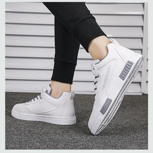 Factory Hot Sale OEM Retro Designer Men Mid-top Board <b>Shoes</b>, Waterproof Leather Trendy Casual <b>Sneakers</b> - Product Image 6