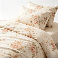 Lot de Stock – Parure de Lit en Microfibre de Polyester à Imprimés Aléatoires – Drap Housse, Housse de Couette et Taies d'Oreiller – Vente en Gros à Prix Réduit
