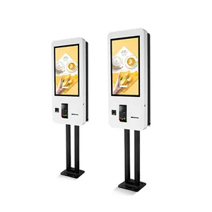 32 "43" sipariş kiosk dokunmatik ekran POS sistemi kendini ödeme makinesi self servis ödeme sipariş mcdonald's için kiosk/KFC/restoran